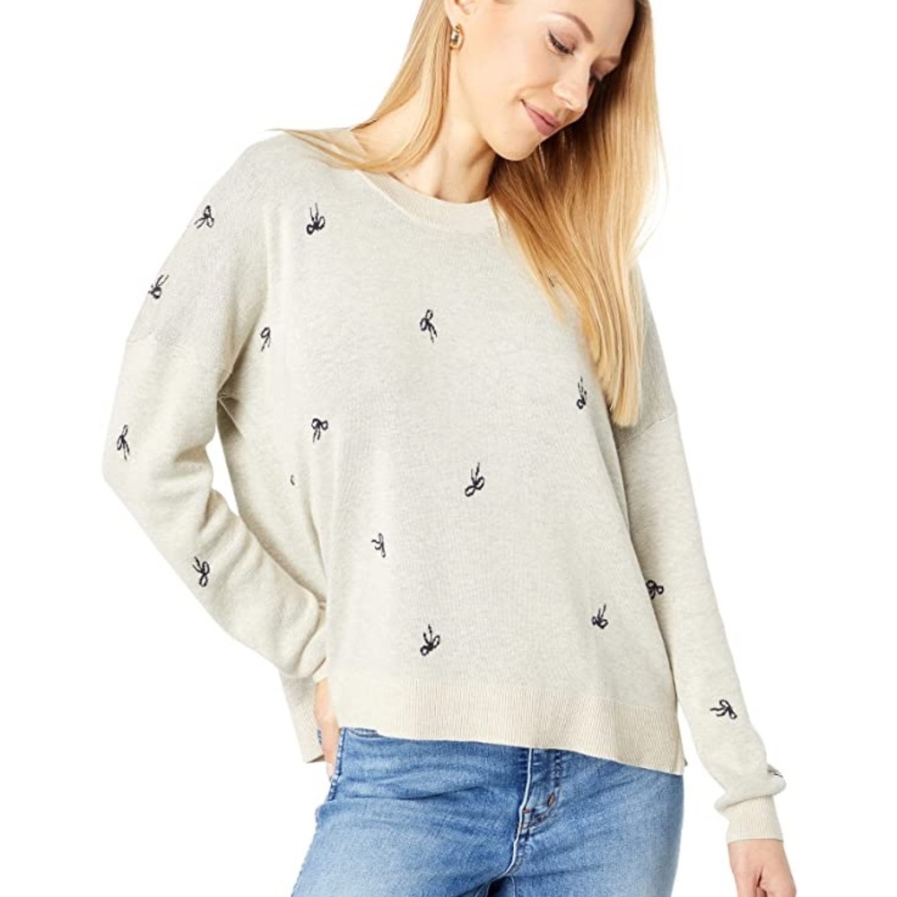Madewell Bow Jacquard sweater